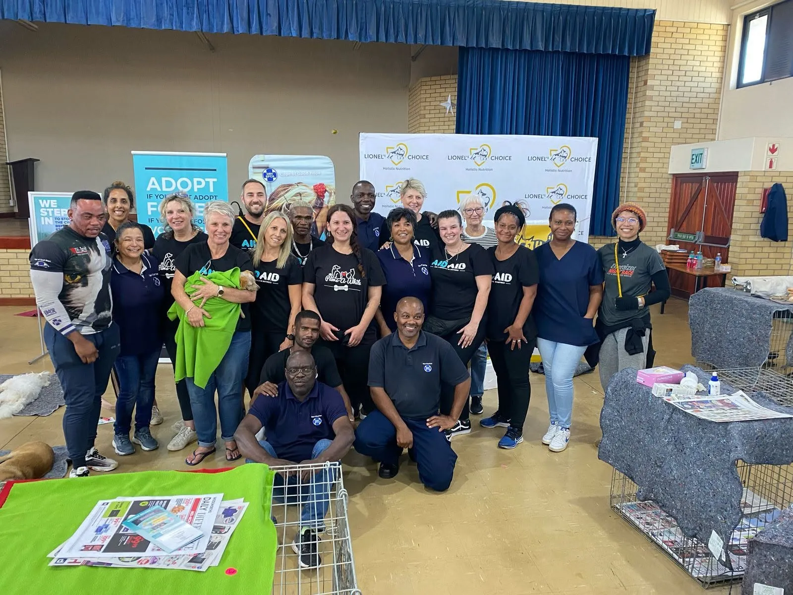A photograph from an Aid4Aid mass sterilisation day.